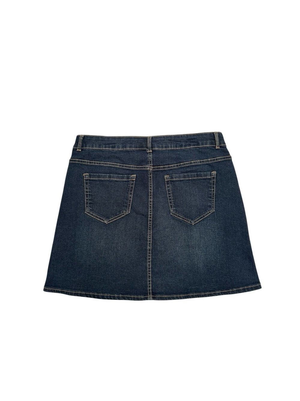 Wonder Nation Destructed Dark Blue Denim Skirt GIRLS Size XXL 18 NEW NWT Zipper - Picture 2 of 12